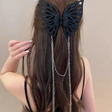 Laden Sie das Bild in den Galerie-Viewer, Schmetterling Ausschnitt Quaste große Haarspange