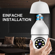 Laden Sie das Bild in den Galerie-Viewer, Intelligente drahtlose WiFi Vollfarbkamera mit Glühbirne