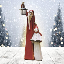 Laden Sie das Bild in den Galerie-Viewer, Weihnachtsmann- und Schneemann-Skulptur