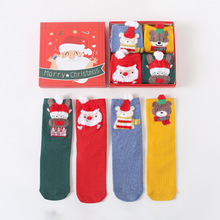 Laden Sie das Bild in den Galerie-Viewer, Weihnachten Cartoonsocken Geschenkbox