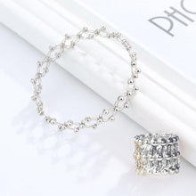 Laden Sie das Bild in den Galerie-Viewer, S925 Silberring, Armband und Puzzle Schmuckschatulle
