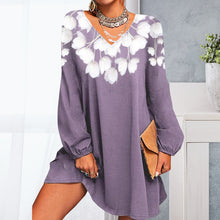 Laden Sie das Bild in den Galerie-Viewer, Sexy bedrucktes Strickkleid für Damen