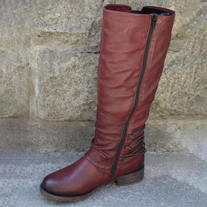 Damenstiefel mit Reißverschluss