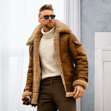 Laden Sie das Bild in den Galerie-Viewer, Herren Dicke Mittellange Jacke