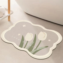 Laden Sie das Bild in den Galerie-Viewer, Saugfähige Bodenmatte mit Tulpenmuster