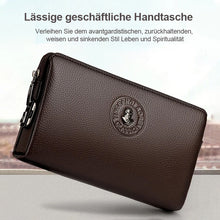 Laden Sie das Bild in den Galerie-Viewer, Diebstahlsichere Herrenhandtasche mit Zahlenschloss