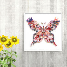 Laden Sie das Bild in den Galerie-Viewer, Papier-Malset - SCHMETTERLING