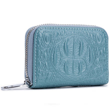 Laden Sie das Bild in den Galerie-Viewer, Krokodil Kartenhalter mit Reißverschluss