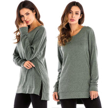 Laden Sie das Bild in den Galerie-Viewer, Lockeres Lässiges Langarm-T-Shirt Für Damen