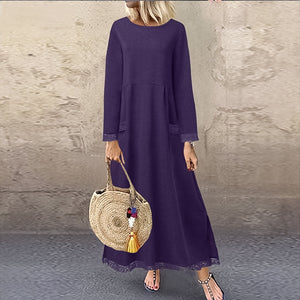 Spitzen-Fleece-Kleid