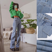 Laden Sie das Bild in den Galerie-Viewer, Modische Pentagramm-Jeans mit hoher Taille