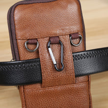Laden Sie das Bild in den Galerie-Viewer, Multifunktionale Handy-Gürteltasche Aus Leder