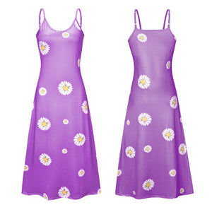 Kleid mit Gänseblümchen-Print