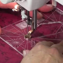 Laden Sie das Bild in den Galerie-Viewer, DIY-Verarbeitung Nählineal Vorlage Patchwork-Werkzeuge +Quiltfußpresse