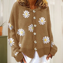 Laden Sie das Bild in den Galerie-Viewer, Süße Strickjacke mit Gänseblümchen