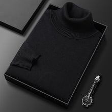 Laden Sie das Bild in den Galerie-Viewer, Einfarbiger Eleganter Rollkragenpullover für Herren