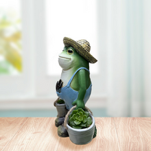 Laden Sie das Bild in den Galerie-Viewer, Kreativer Frosch-Blumentopf aus Harz