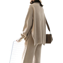 Laden Sie das Bild in den Galerie-Viewer, Damen stylische lässige Strickpullover und -hosen