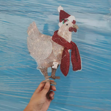 Laden Sie das Bild in den Galerie-Viewer, Weihnachten leuchtende Schal-Huhn-Dekoration