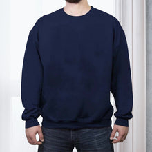 Laden Sie das Bild in den Galerie-Viewer, Lässiger Lockerer Einfarbiger Fleecepullover mit Rundhalsausschnitt