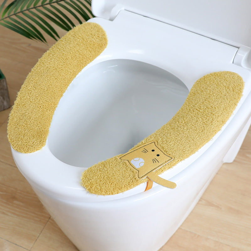 Waschbare Toilettensitzauflage aus Plüsch