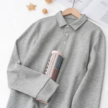 Laden Sie das Bild in den Galerie-Viewer, Langärmeliges Poloshirt für Herren