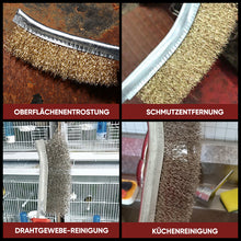 Laden Sie das Bild in den Galerie-Viewer, Entrostungsbürste aus Stahldraht mit Messerform