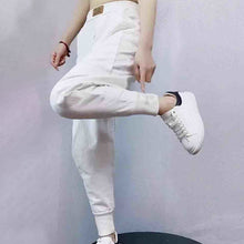 Laden Sie das Bild in den Galerie-Viewer, Haremshose aus Denim für Damen