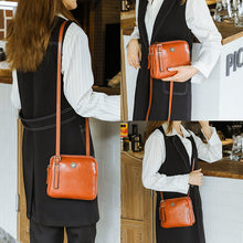 Laden Sie das Bild in den Galerie-Viewer, 2022 Sommer neue kleine quadratische Tasche aus Ölleder
