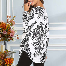 Laden Sie das Bild in den Galerie-Viewer, Bedrucktes Langärmliges T-Shirt für Damen