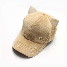 Laden Sie das Bild in den Galerie-Viewer, Katzenohren-Baseballmütze aus Plüsch