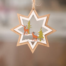 Laden Sie das Bild in den Galerie-Viewer, Weihnachten Anhänger aus Holz