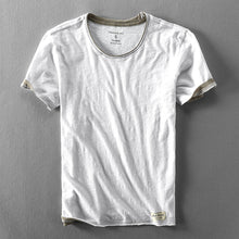 Laden Sie das Bild in den Galerie-Viewer, Herren Sommer Lässiges T-Shirt mit O-Ausschnitt