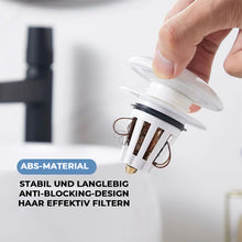 Laden Sie das Bild in den Galerie-Viewer, Keramisches Waschbecken hüpfender Abfluss