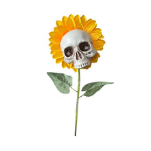 Laden Sie das Bild in den Galerie-Viewer, Sonnenblumenschädel Halloween Dekoration