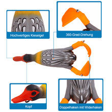 Laden Sie das Bild in den Galerie-Viewer, Gummiköder mit doppeltem Propeller für Enten