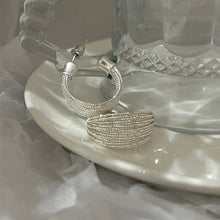 Laden Sie das Bild in den Galerie-Viewer, C-förmige Gebürstete Ohrringe