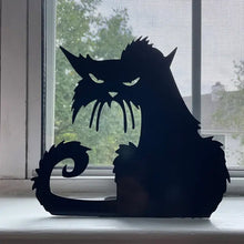 Laden Sie das Bild in den Galerie-Viewer, Ärgerliche eiserne Katze für Allerheilligen Dekoration