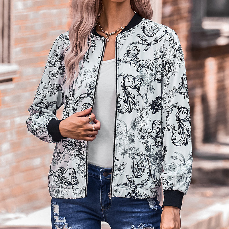 Modische Bedruckte Jacke