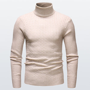 Gestrickter Rollkragenpullover für Herren