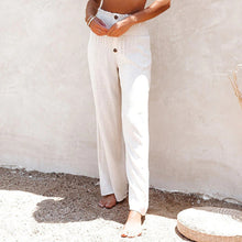Laden Sie das Bild in den Galerie-Viewer, Freizeithose mit hoher Taille