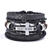 Laden Sie das Bild in den Galerie-Viewer, Religiöses Kreuzarmband aus Zinklegierung