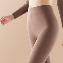 Laden Sie das Bild in den Galerie-Viewer, Thermohose mit beidseitiges Schleifenfleece und hoher Taille