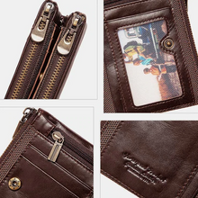 Laden Sie das Bild in den Galerie-Viewer, RFID Vintage Geldbörse mit Mehrfachsteckplatz