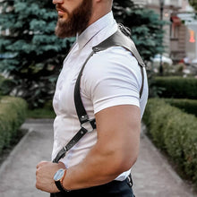 Laden Sie das Bild in den Galerie-Viewer, Herren Rückhaltegurt aus Leder