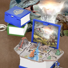 Laden Sie das Bild in den Galerie-Viewer, 3D Stereoskopisches Puzzlebuch mit Schlüsselanhänger