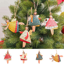 Laden Sie das Bild in den Galerie-Viewer, Weihnachtskreativer Gemalter Engelsdekorationsanhänger