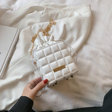 Laden Sie das Bild in den Galerie-Viewer, Karierte Umhängetasche mit Kordelzug