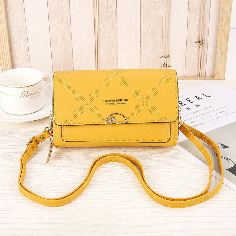 Umhängetasche aus PU mit mehreren Kartenfächern