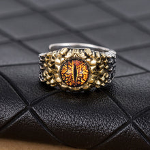 Laden Sie das Bild in den Galerie-Viewer, Modischer Thailändischer Silberner Teufelsaugenring